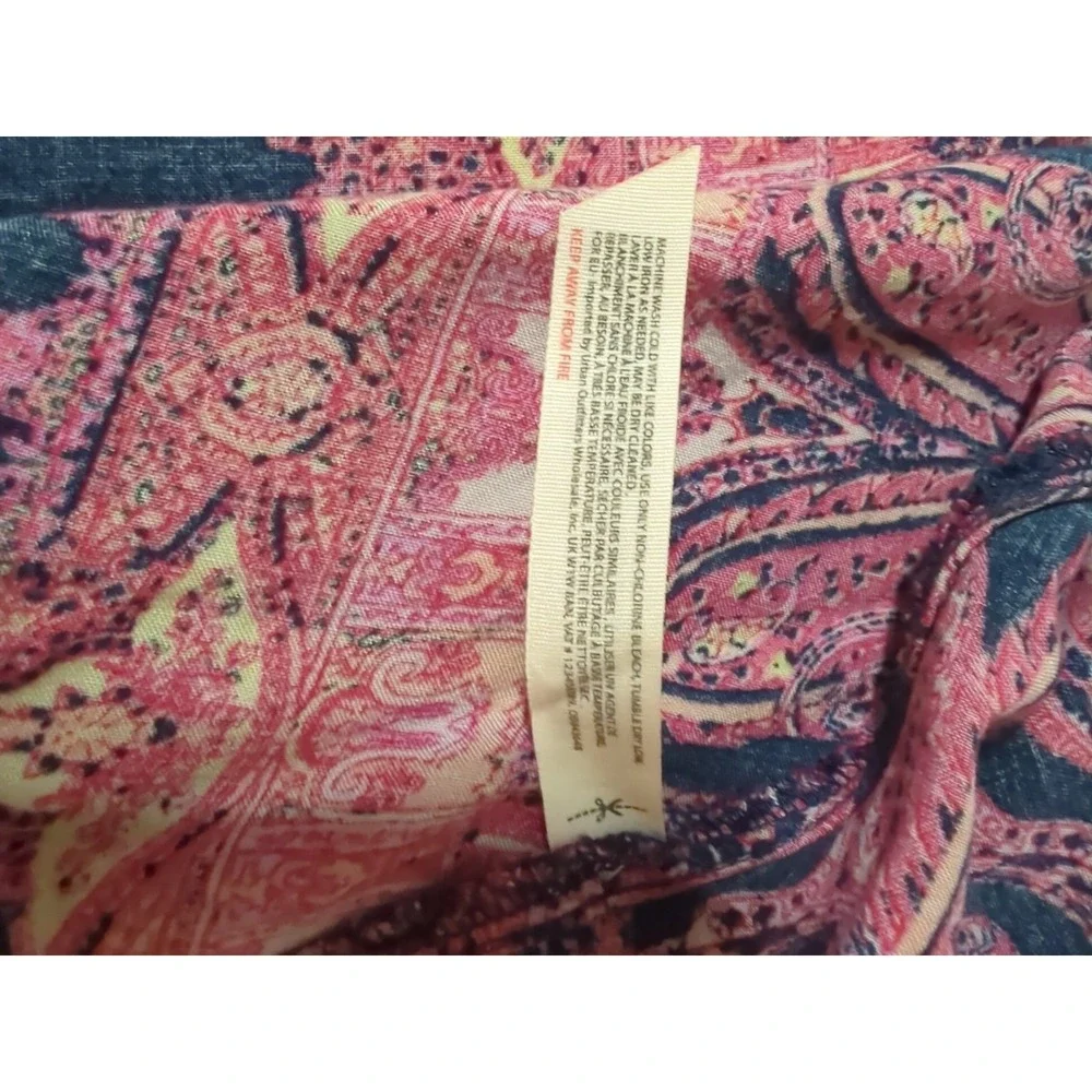Intimately Free People Halter Crochet Tank Top Paisley Womens S Boho Hippie